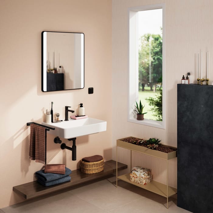 hansgrohe Xanuia Q Waschtisch 600/480 mit Hahnloch ohne Überlauf