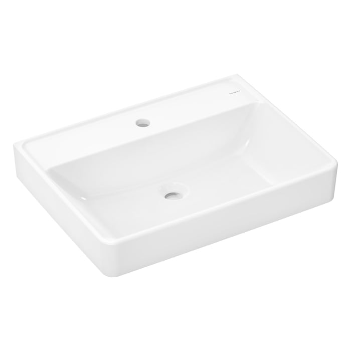 hansgrohe Xanuia Q Waschtisch 650/480 mit Hahnloch ohne Überlauf, SmartClean