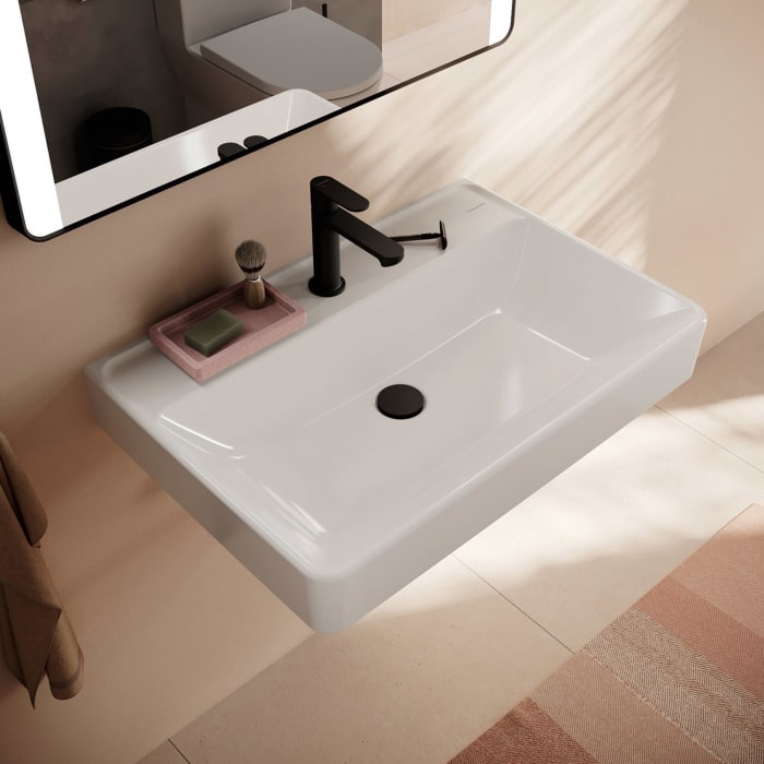 hansgrohe Xanuia Q Waschtisch 700/480 mit Hahnloch ohne Überlauf