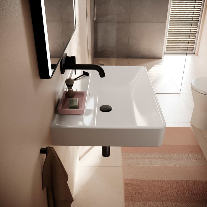 hansgrohe Xanuia Q Waschtisch 700/480 ohne Hahnloch mit Überlauf