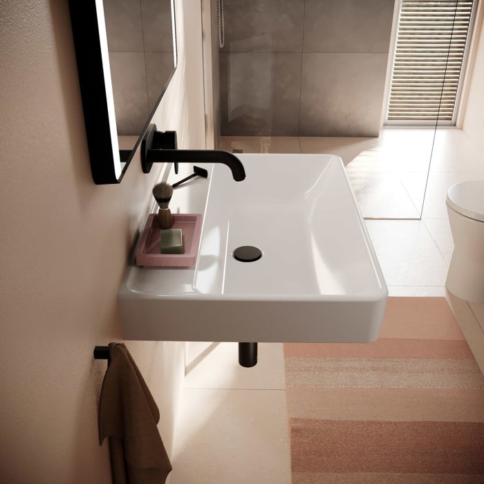 hansgrohe Xanuia Q Waschtisch 700/480 ohne Hahnloch und Überlauf