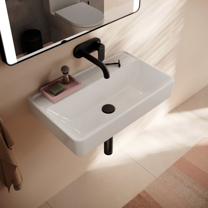 hansgrohe Xanuia Q Waschtisch Compact 650/390 ohne Hahnloch und Überlauf