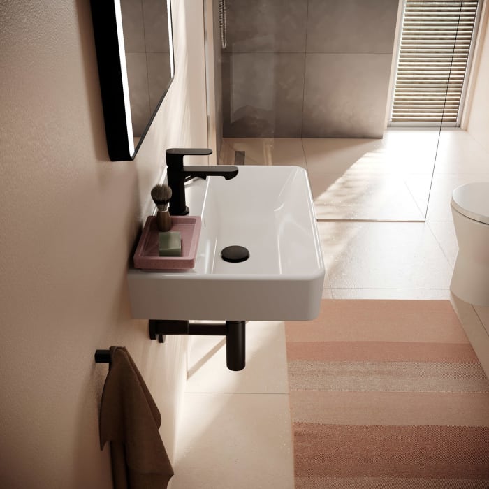 hansgrohe Xanuia Q Waschtisch Compact 550/370 mit Hahnloch und Überlauf