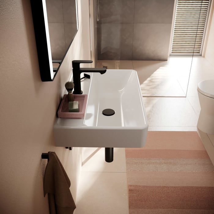 hansgrohe Xanuia Q Waschtisch Compact 650/390 mit Hahnloch ohne Überlauf