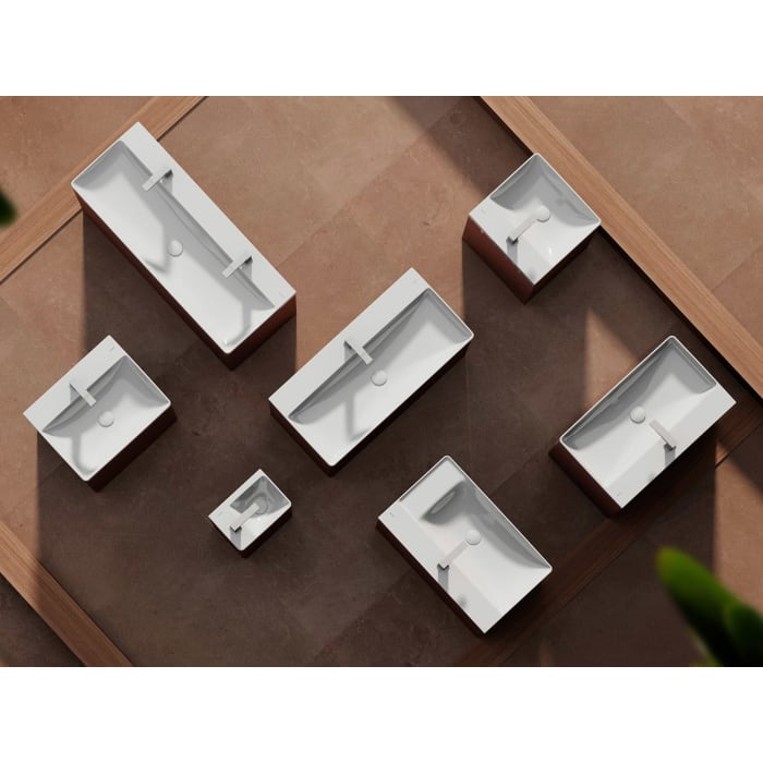 hansgrohe Xelu Q Waschbecken 60 x 48 cm ungeschliffen, ohne Hahnloch