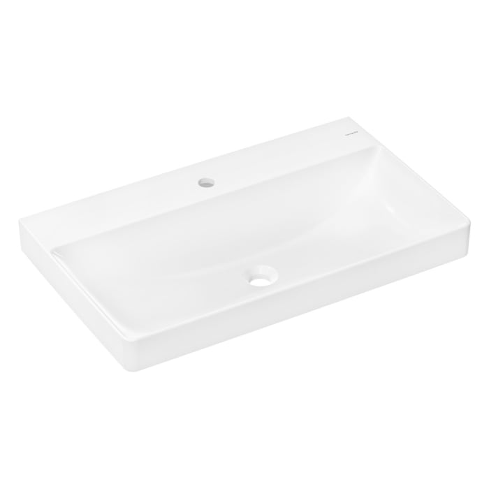 hansgrohe Xelu Q Waschbecken 80 x 48 cm ungeschliffen, mit 1 Hahnloch