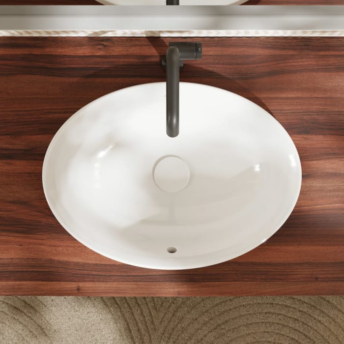 hansgrohe Xuniva D Einbauwaschtisch oval 55 x 40 cm, mit Überlauf