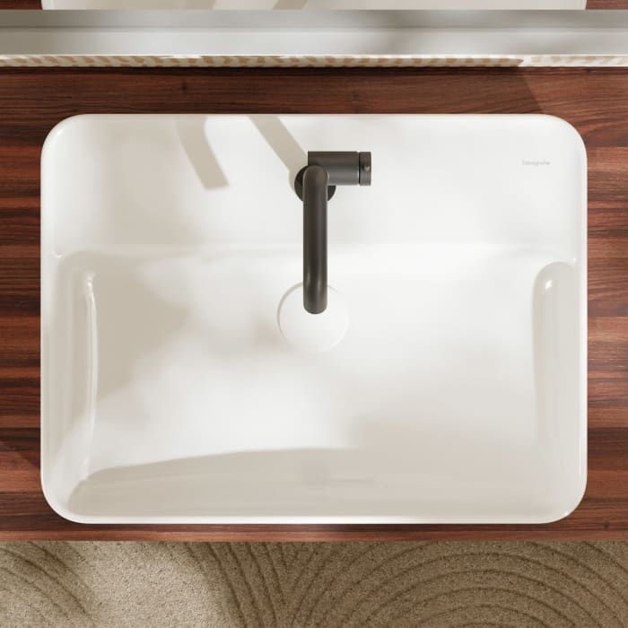 hansgrohe Xuniva Q Aufsatzwaschtisch 60 x 45 cm, mit 1 Hahnloch und Überlauf