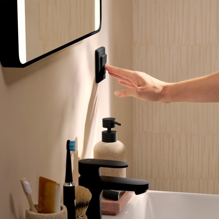 hansgrohe Xarita Lite Q Spiegel mit seitlicher LED-Beleuchtung 1200/30 für Wandschalter