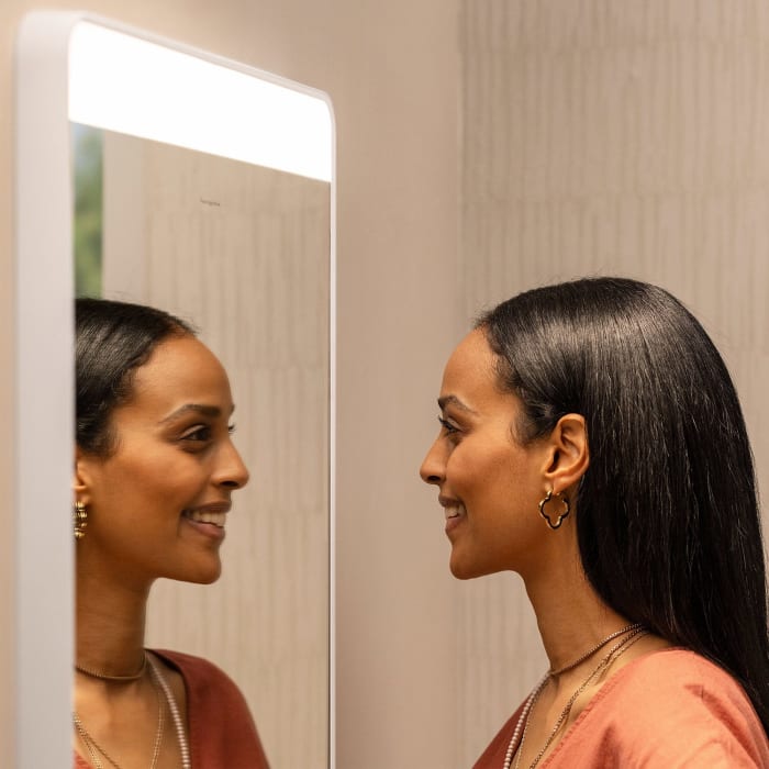 hansgrohe Xarita Lite Q Spiegel mit horizontaler LED-Beleuchtung 360/30 für Wandschalter