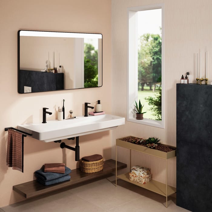 hansgrohe Xarita Lite Q Spiegel mit horizontaler LED-Beleuchtung 1200/30 IR-Sensor