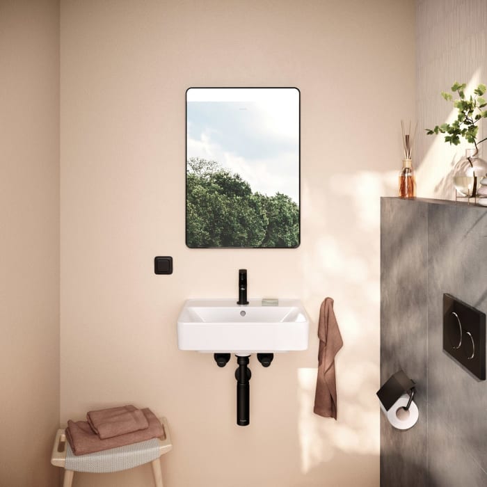 hansgrohe Xarita Lite Q Spiegel mit horizontaler LED-Beleuchtung 500/30 für Wandschalter