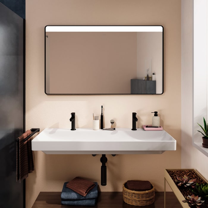 hansgrohe Xarita Lite Q Spiegel mit horizontaler LED-Beleuchtung 1200/30 IR-Sensor