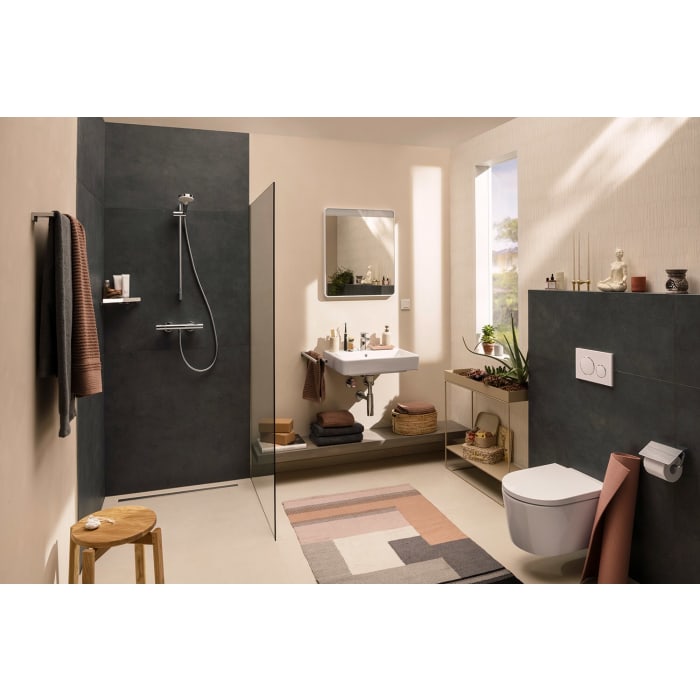 hansgrohe Xarita Lite Q Spiegel mit horizontaler LED-Beleuchtung 600/30 für Wandschalter