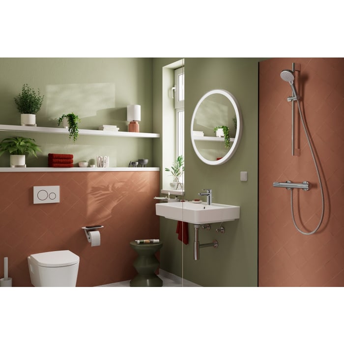 hansgrohe Xarita Lite S Spiegel mit runder LED-Beleuchtung 700/30 für Wandschalter