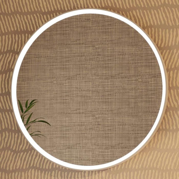 hansgrohe Xarita S Badspiegel Ø 90 cm mit Infrarot-Sensor in mattem Weiß