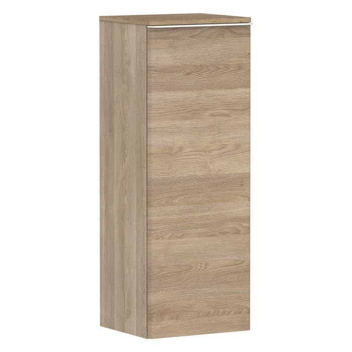 hansgrohe Xelu Q Halbhochschrank 40 x 106,5 cm, 1 Tür mit Anschlag links, Griff mattweiß