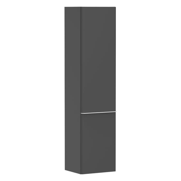 hansgrohe Xelu Q Hochschrank 40 x 165 cm, 2 Türen mit Anschlag rechts, Griff mattweiß