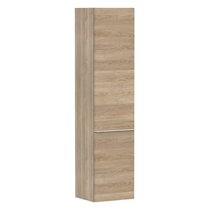 hansgrohe Xelu Q Hochschrank 40 x 165 cm, 2 Türen mit Anschlag rechts, Griff mattweiß