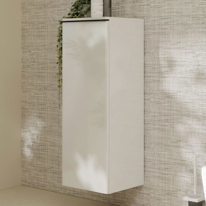 hansgrohe Xelu Q Halbhochschrank 40 x 106,5 cm, 1 Tür mit Anschlag links, Griff mattschwarz