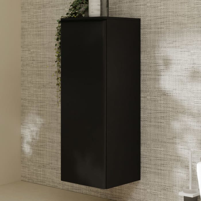 hansgrohe Xelu Q Halbhochschrank 40 x 106,5 cm, 1 Tür mit Anschlag links, Griff mattschwarz