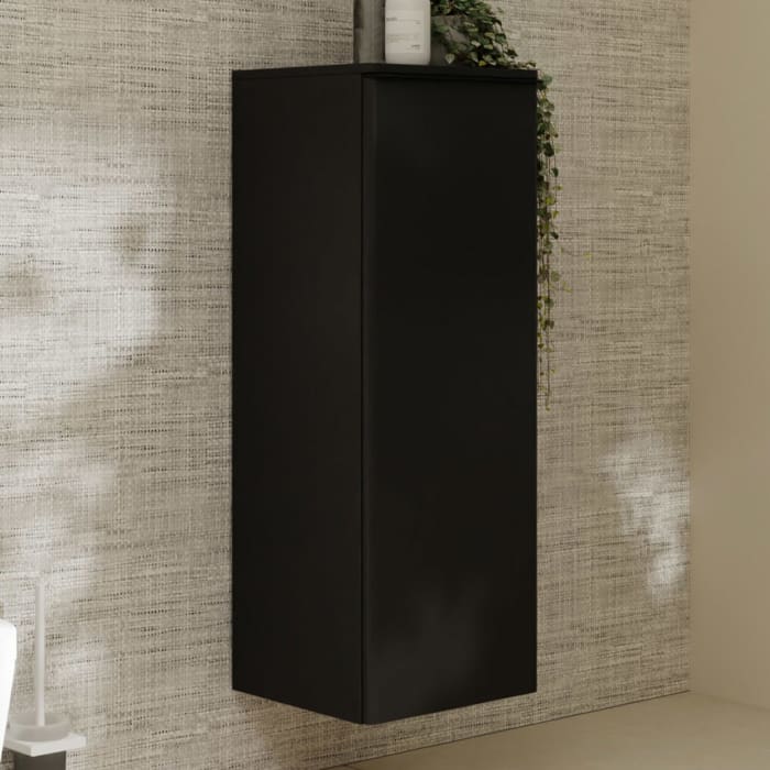 hansgrohe Xelu Q Halbhochschrank 40 x 106,5 cm, 1 Tür mit Anschlag rechts, Griff mattschwarz