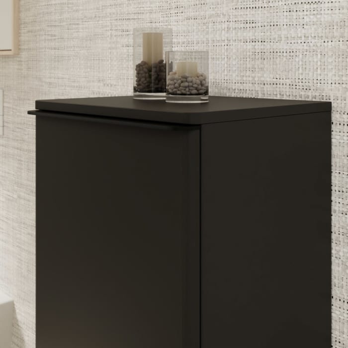 hansgrohe Xelu Q Halbhochschrank 40 x 106,5 cm, 1 Tür mit Anschlag links, Griff mattschwarz