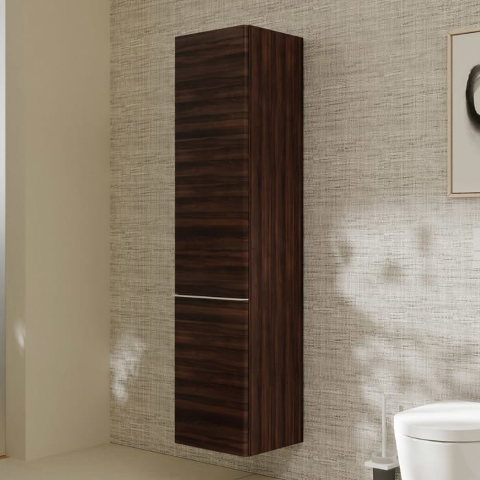 hansgrohe Xelu Q Hochschrank 40 x 165 cm, 2 Türen mit Anschlag links, Griff mattweiß