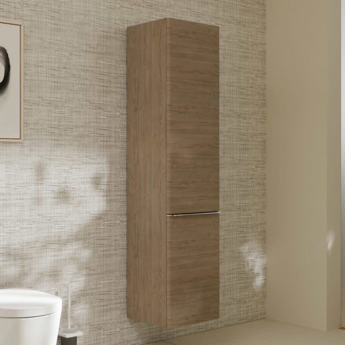 hansgrohe Xelu Q Hochschrank 40 x 165 cm, 2 Türen mit Anschlag rechts, Griff chrom