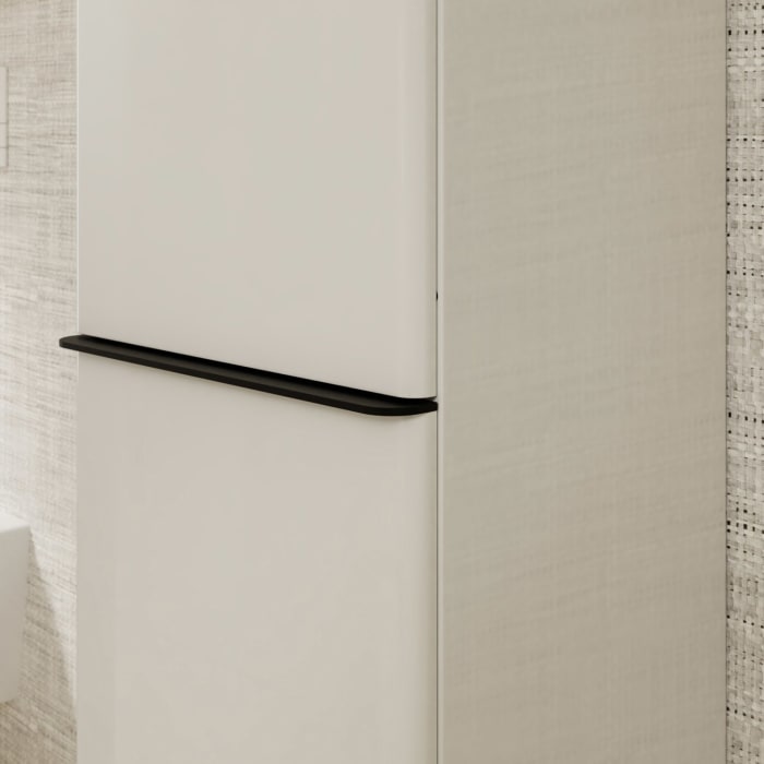 hansgrohe Xelu Q Hochschrank 40 x 165 cm, 2 Türen mit Anschlag links, Griff mattschwarz