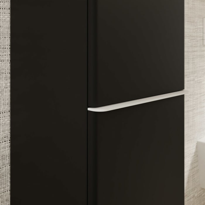 hansgrohe Xelu Q Hochschrank 40 x 165 cm, 2 Türen mit Anschlag rechts, Griff mattweiß