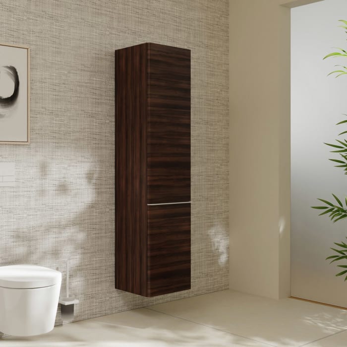 hansgrohe Xelu Q Hochschrank 40 x 165 cm, 2 Türen mit Anschlag links, Griff mattweiß