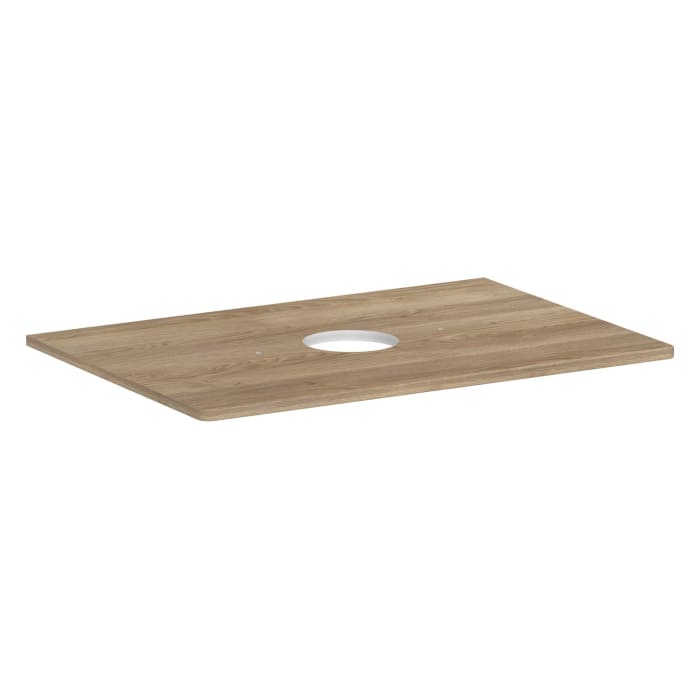 hansgrohe Xelu Q Konsole mit Ausschnitt mittig 78 x 55 cm, für Aufsatzwaschtisch ohne Hahnloch