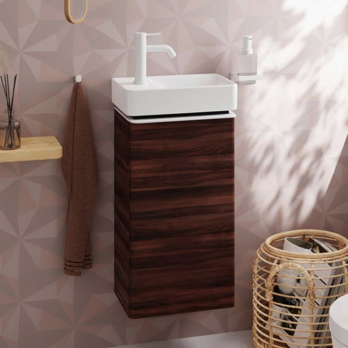 hansgrohe Xelu Q Waschtischunterschrank 34 x 60,5 cm, 1 Tür mit Anschlag links, Griff mattweiß