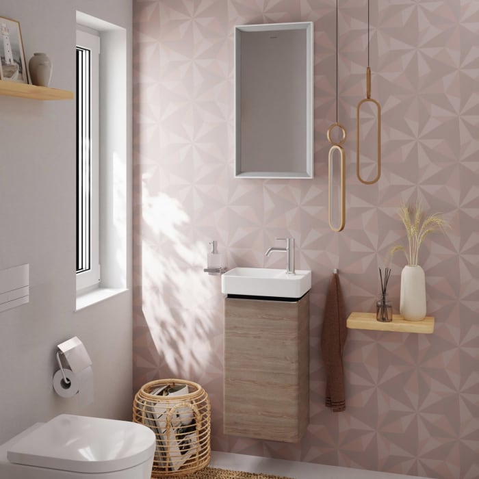 hansgrohe Xelu Q Waschtischunterschrank 34 x 60,5 cm, 1 Tür mit Anschlag rechts, Griff chrom