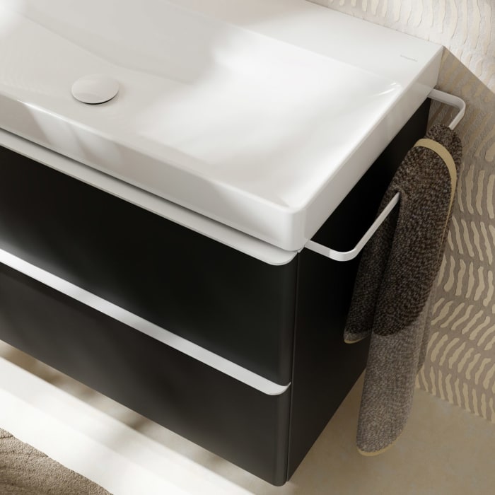 hansgrohe Xelu Q Waschtischunterschrank 58 x 60,5 cm, 2 Schubkästen, Griff mattweiß