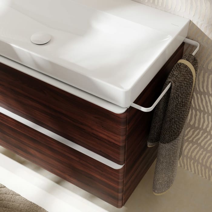 hansgrohe Xelu Q Waschtischunterschrank 98 x 60,5 cm, 2 Schubkästen, Griff mattweiß