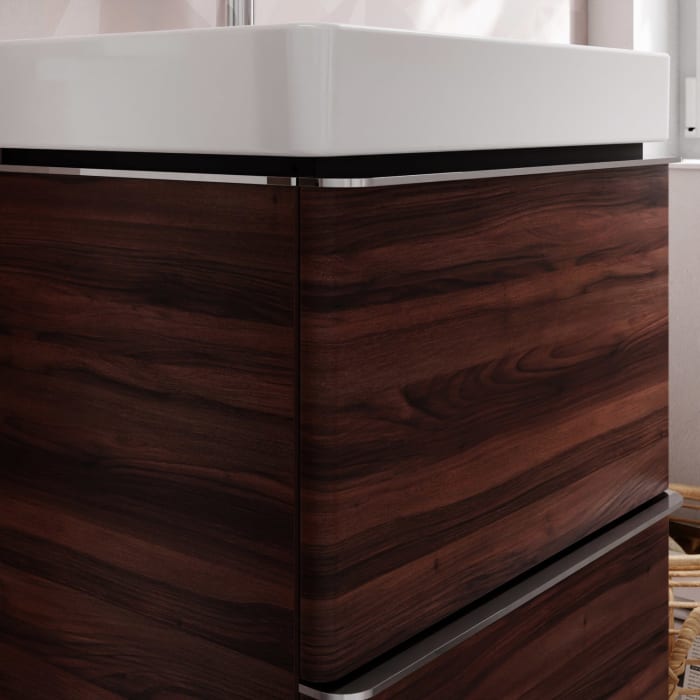 hansgrohe Xelu Q Waschtischunterschrank 48 x 60,5 cm, 2 Schubkästen, Griff chrom