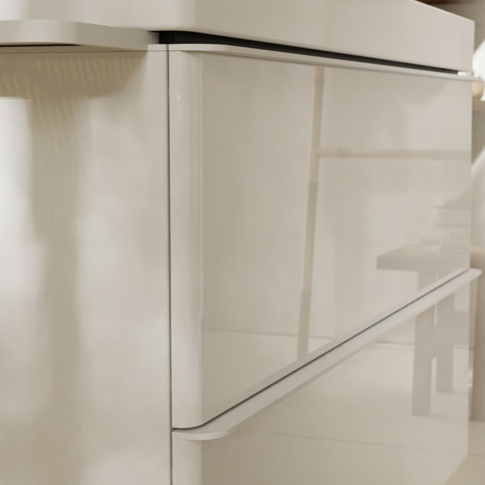 hansgrohe Xelu Q Waschtischunterschrank 58 x 60,5 cm, 2 Schubkästen, Griff mattweiß