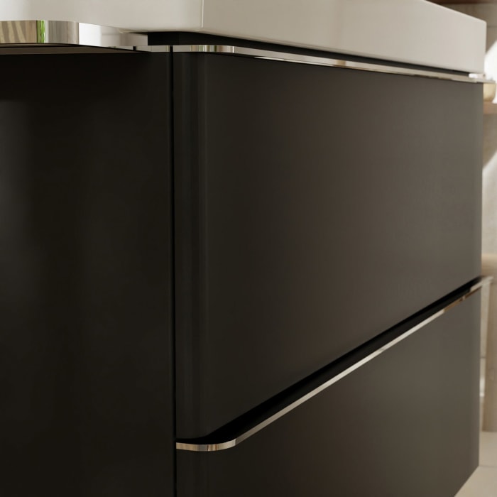 hansgrohe Xelu Q Waschtischunterschrank 58 x 60,5 cm, 2 Schubkästen, Griff chrom