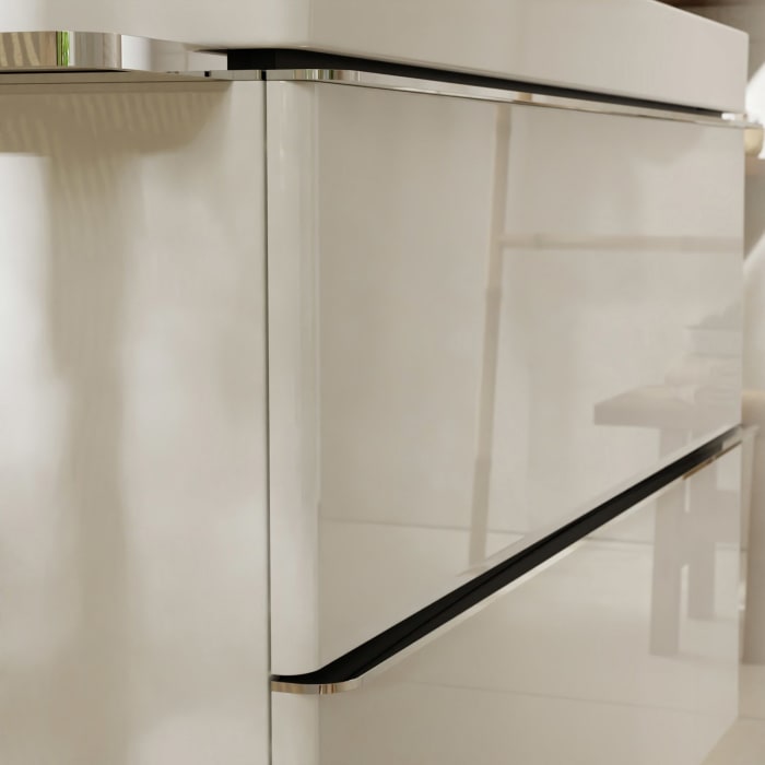 hansgrohe Xelu Q Waschtischunterschrank 78 x 60,5 cm, 2 Schubkästen, Griff chrom