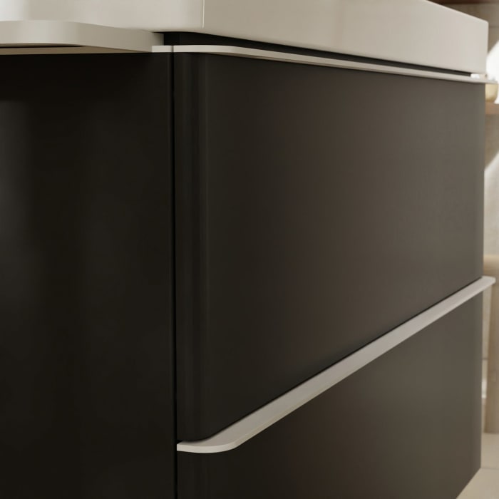 hansgrohe Xelu Q Waschtischunterschrank 118 x 60,5 cm, 2 Schubkästen, Griff mattweiß