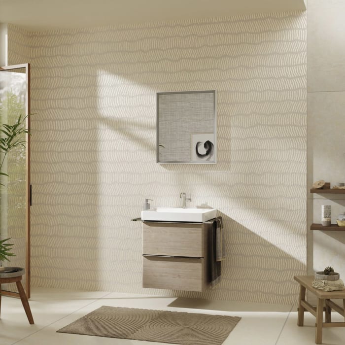 hansgrohe Xelu Q Waschtischunterschrank 58 x 60,5 cm, 2 Schubkästen, Griff chrom