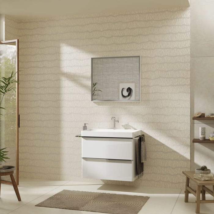 hansgrohe Xelu Q Waschtischunterschrank 78 x 60,5 cm, 2 Schubkästen, Griff chrom