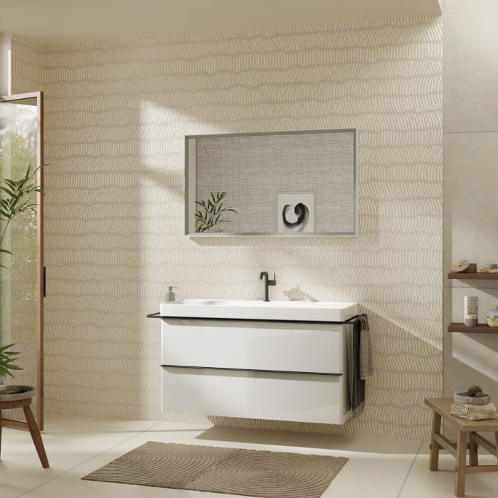 hansgrohe Xelu Q Waschtischunterschrank 118 x 60,5 cm, 2 Schubkästen, Griff mattschwarz