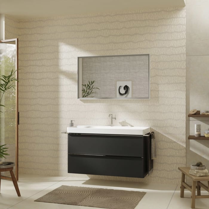 hansgrohe Xelu Q Waschtischunterschrank 118 x 60,5 cm, 2 Schubkästen, Griff chrom