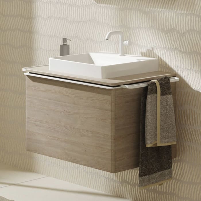 hansgrohe Xelu Q Waschtischunterschrank für Konsole 78 x 48,5 cm, 1 Schubkasten, Griff mattweiß