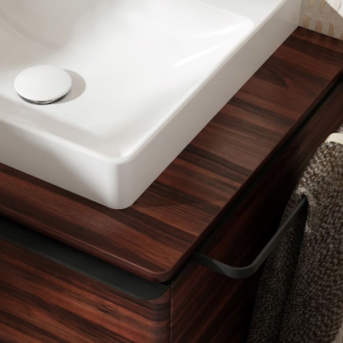 hansgrohe Xelu Q Waschtischunterschrank für Konsole 78 x 48,5 cm, 1 Schubkasten, Griff mattschwarz