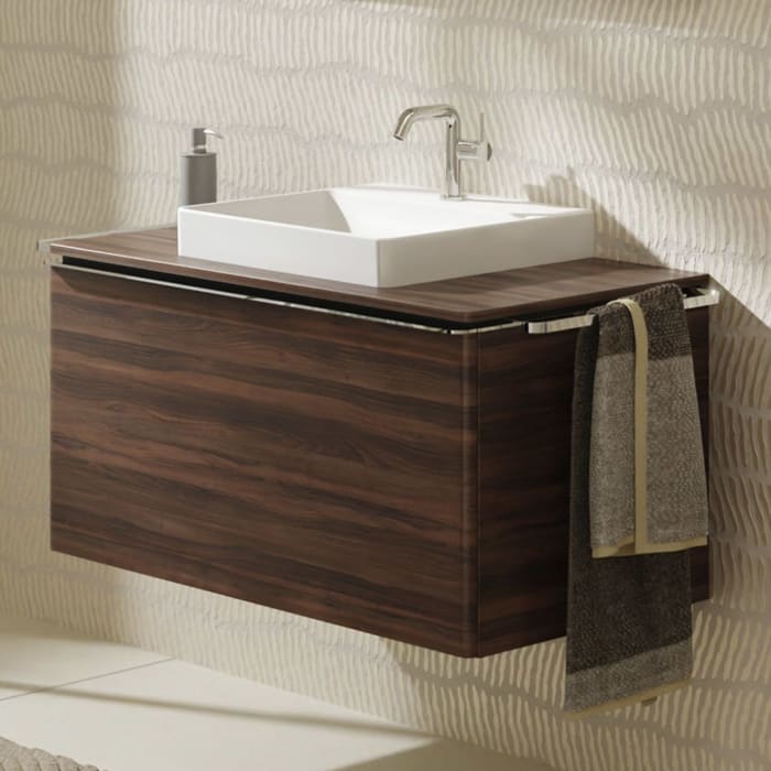 hansgrohe Xelu Q Waschtischunterschrank für Konsole 98 x 48,5 cm, 1 Schubkasten, Griff chrom