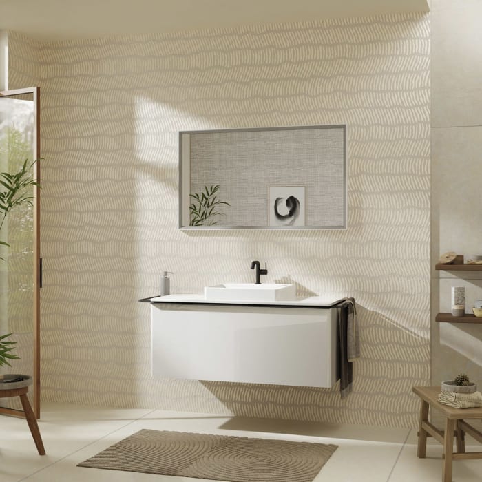 hansgrohe Xelu Q Waschtischunterschrank für Konsole 118 x 48,5 cm, 1 Schubkasten, Griff mattschwarz